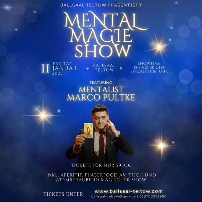 Mental Magie Show mit Marco Pultke am 11.01.25